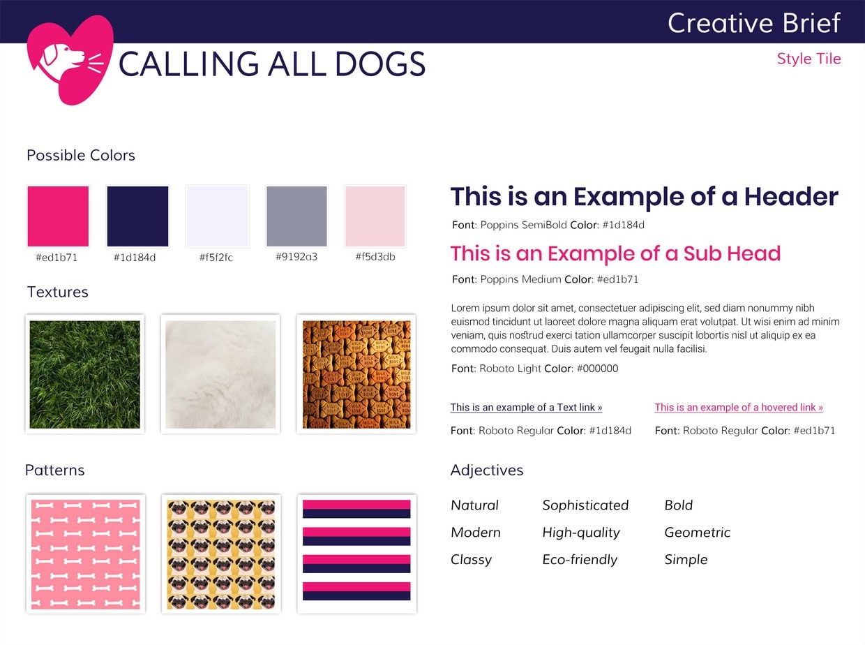Calling All Dogs Style Tile